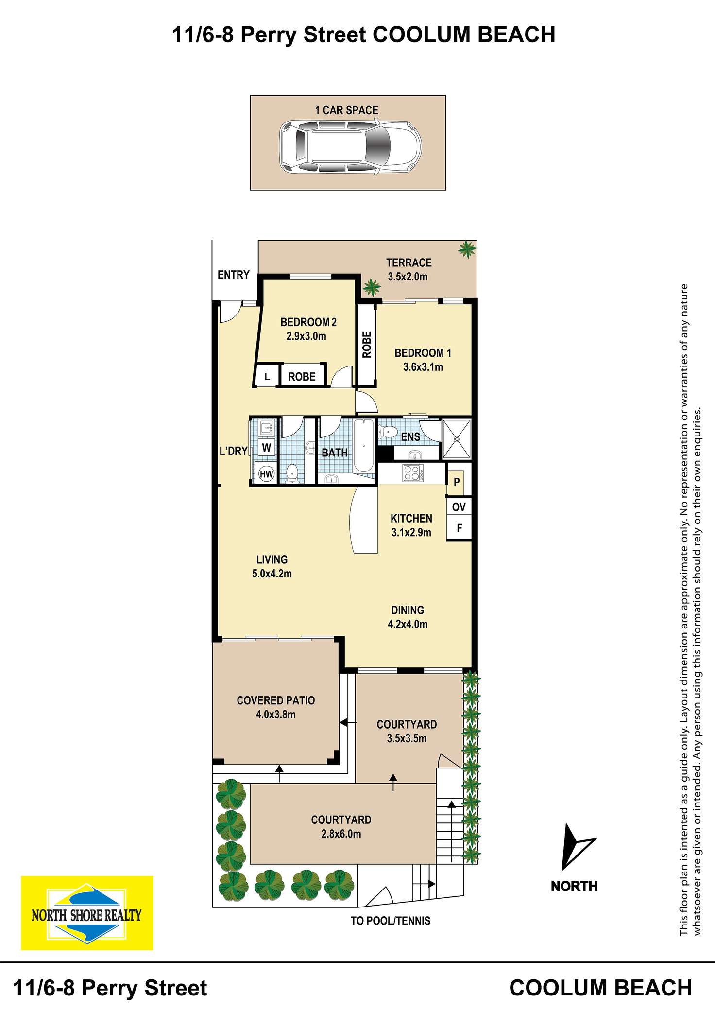 Floorplan of Homely unit listing, 11/6-8 Perry Street, Coolum Beach QLD 4573