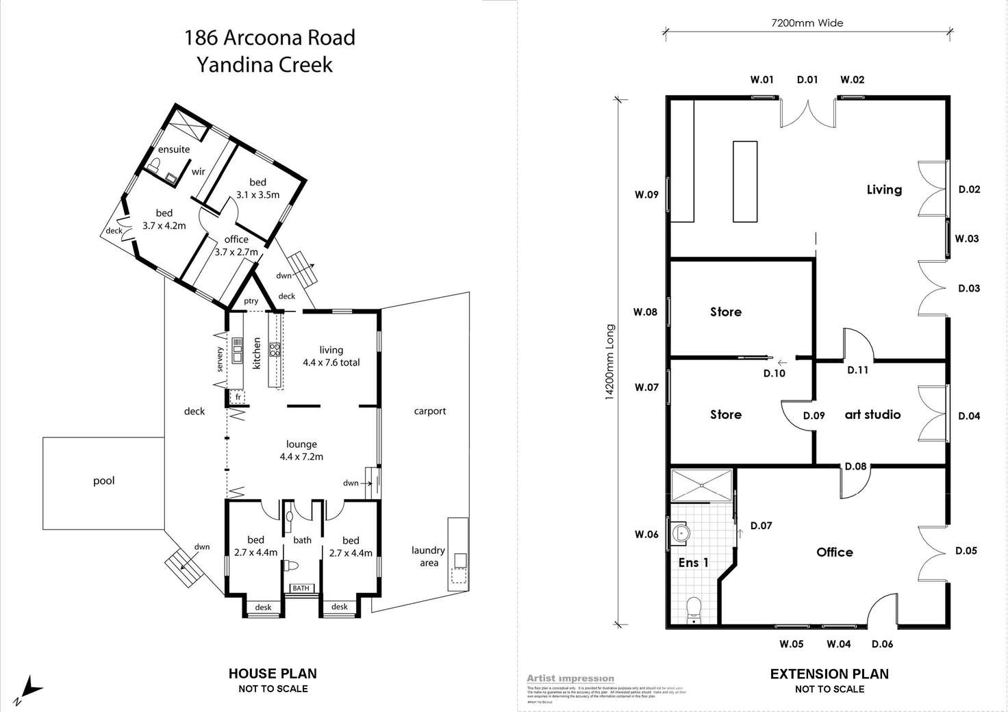 Floorplan of Homely house listing, 186 Arcoona Road, Yandina Creek QLD 4561
