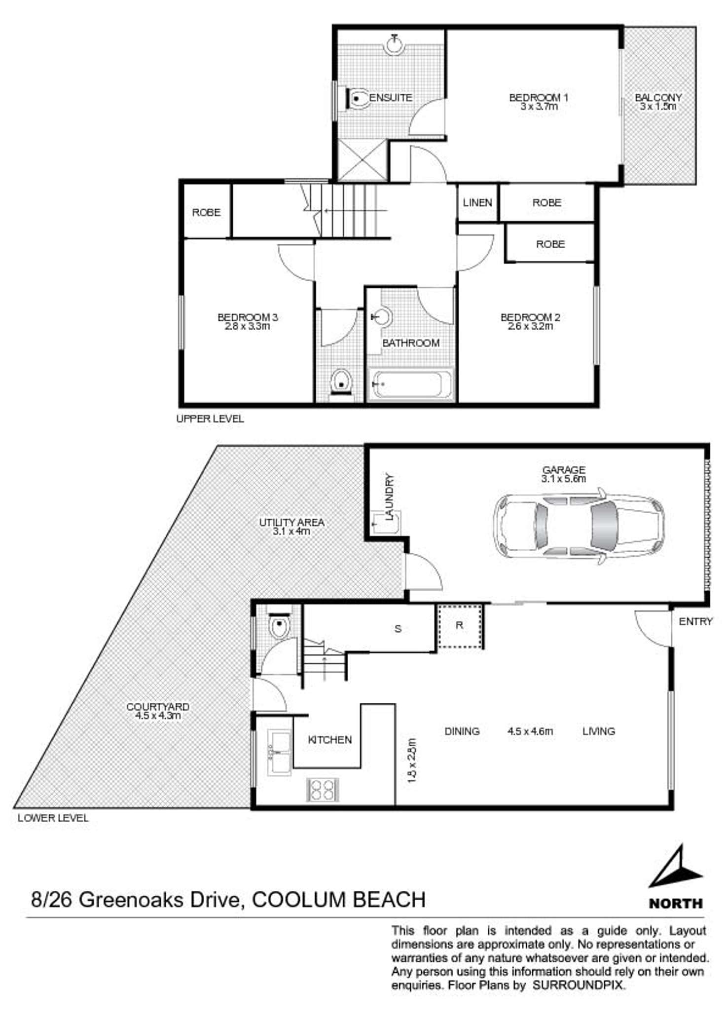Floorplan of Homely unit listing, U8/26 Greenoaks Drive, Coolum Beach QLD 4573