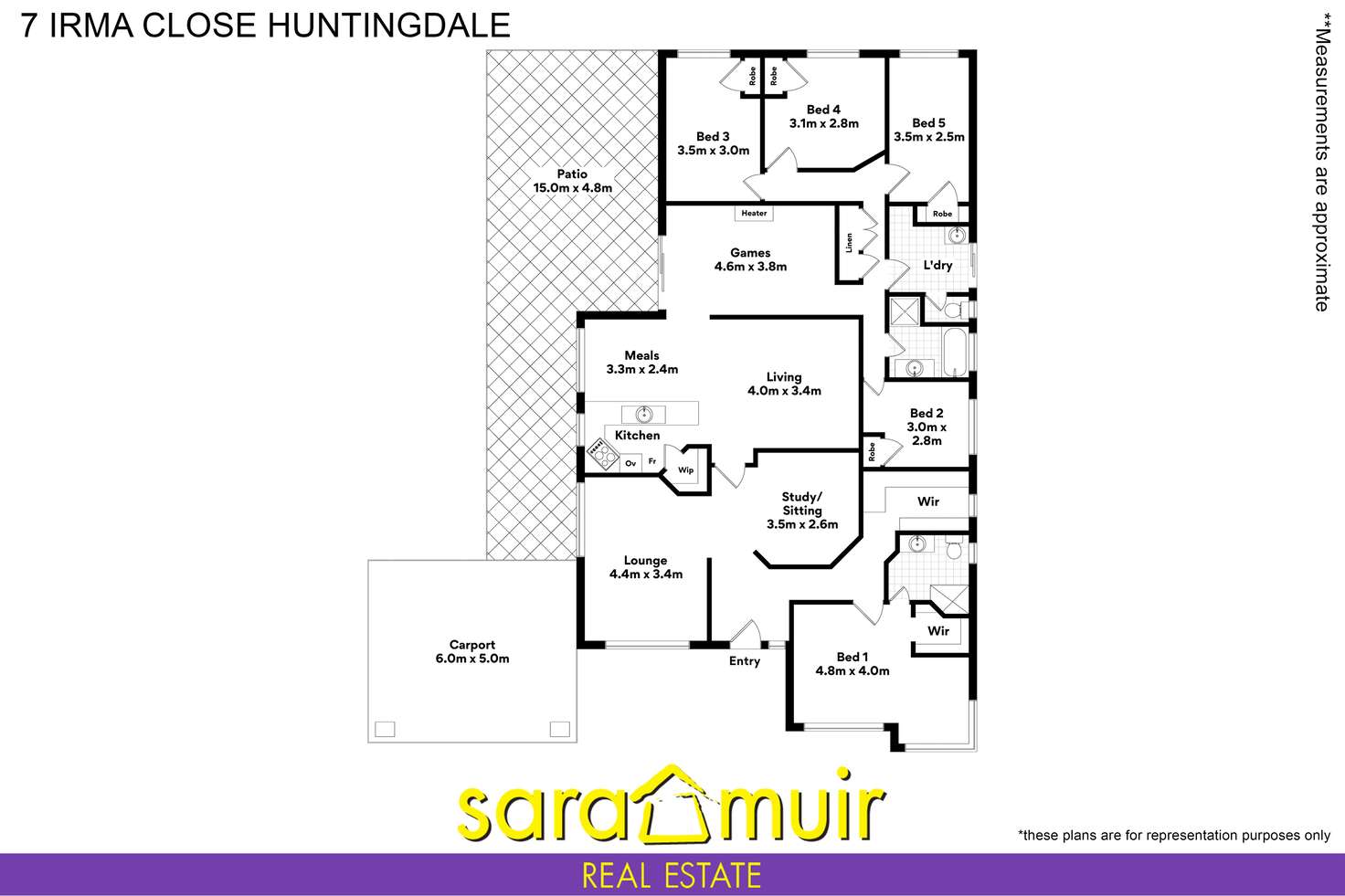 Floorplan of Homely house listing, 7 Irma Cl, Huntingdale WA 6110