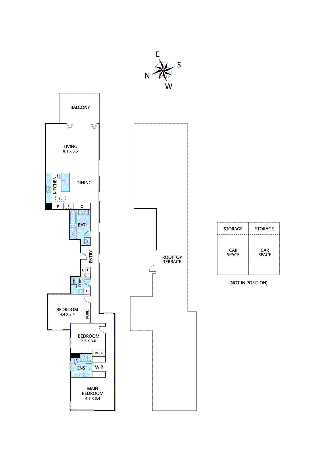 Floorplan of Homely apartment listing, 6/29 River St, Richmond VIC 3121