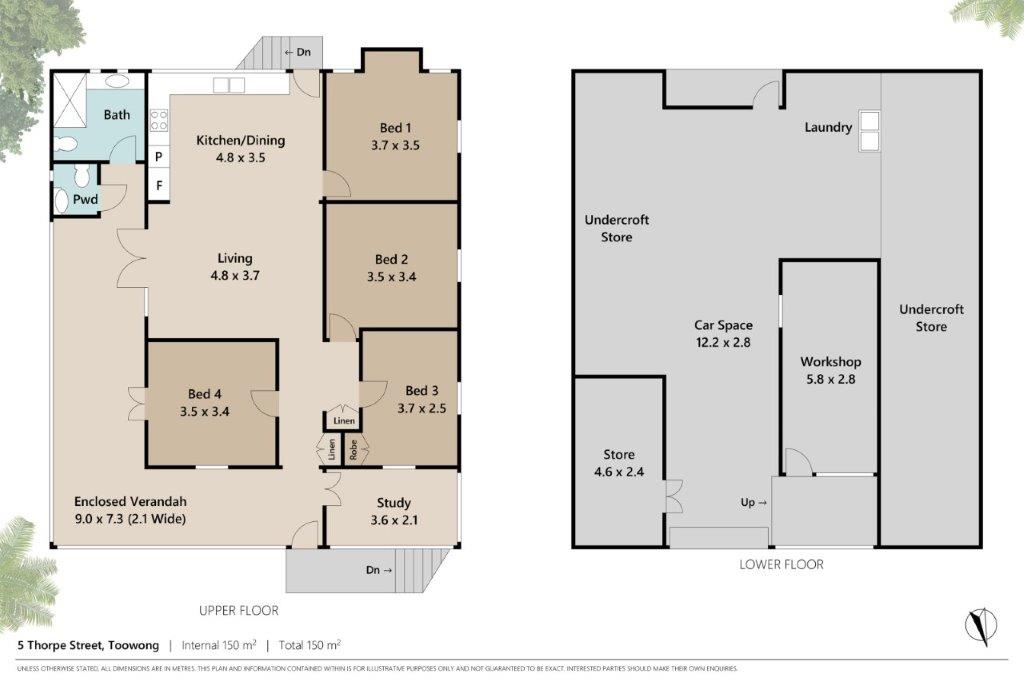 Floorplan of Homely house listing, 5 Thorpe Street, Toowong QLD 4066