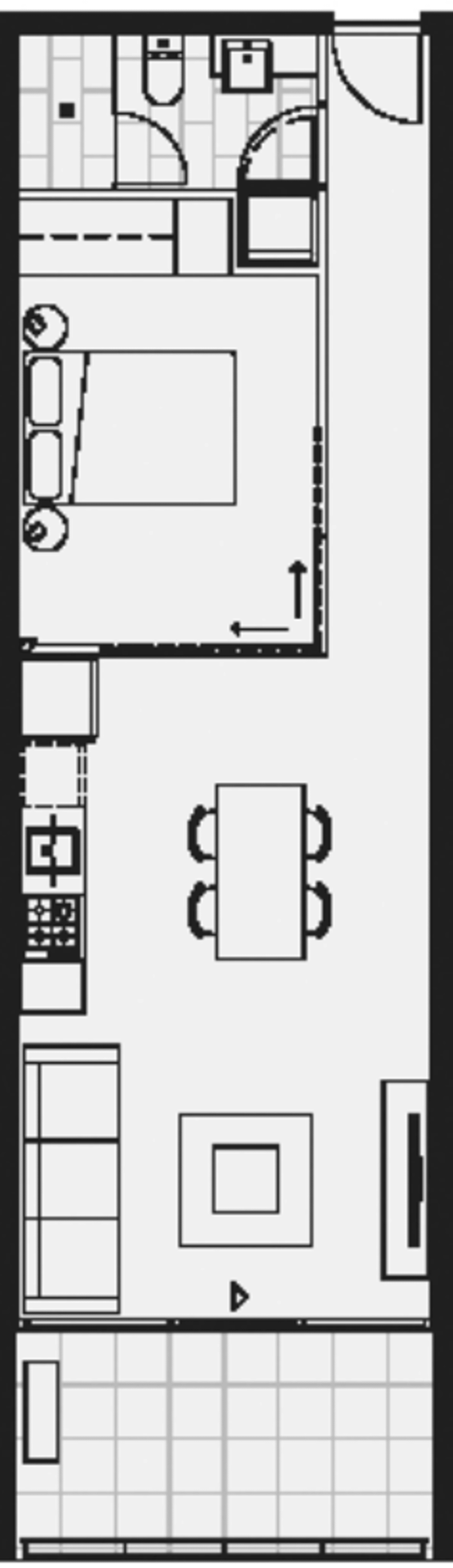 Floorplan of Homely apartment listing, 812/1-11 Moreland Street, Footscray VIC 3011