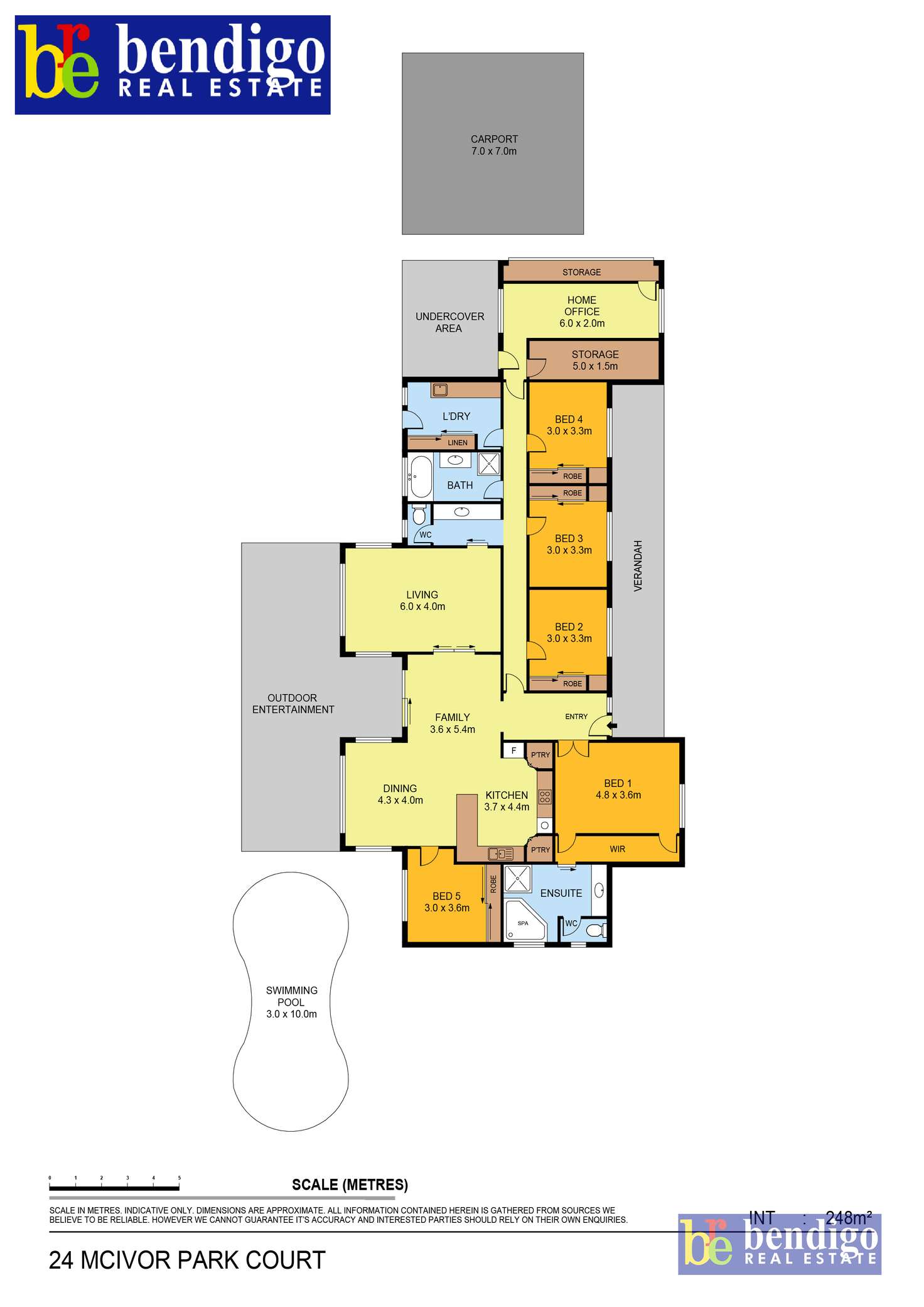 Floorplan of Homely house listing, 21 McIvor Park Court, Junortoun VIC 3551
