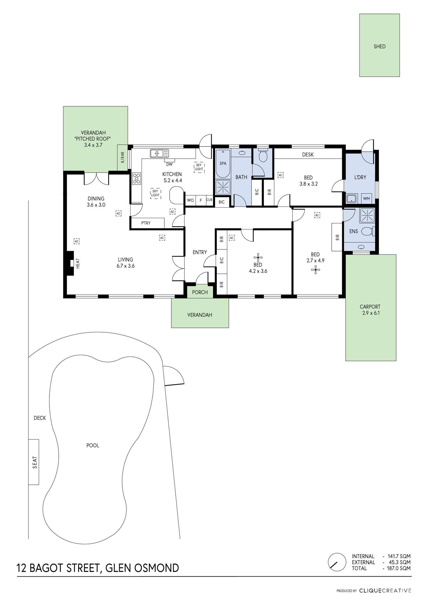 Floorplan of Homely house listing, 12 Bagot Street, Glen Osmond SA 5064