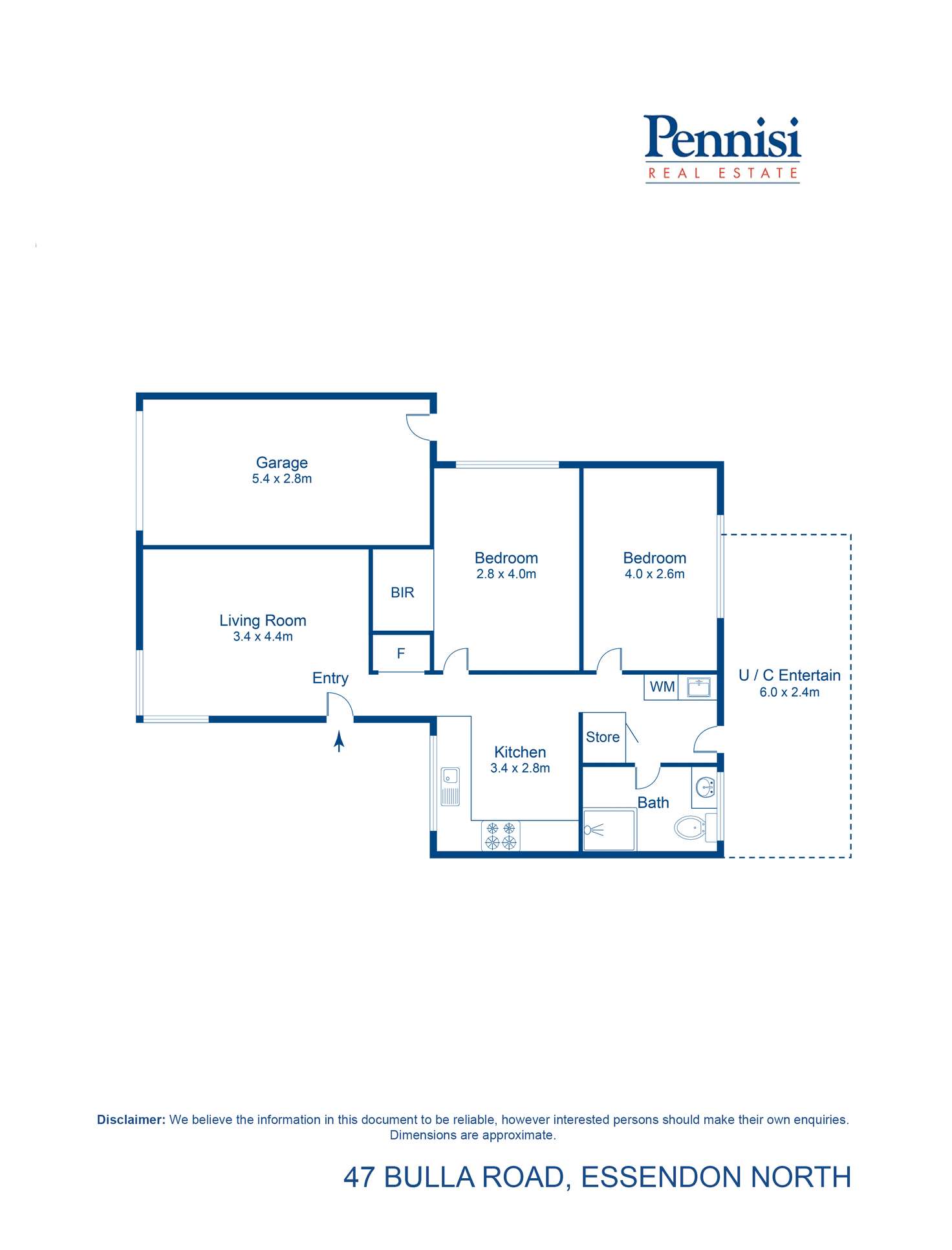 Floorplan of Homely villa listing, 47 Bulla Rd, Essendon North VIC 3041