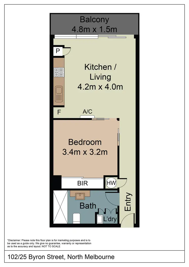 Floorplan of Homely house listing, 102/25 Byron St, North Melbourne VIC 3051