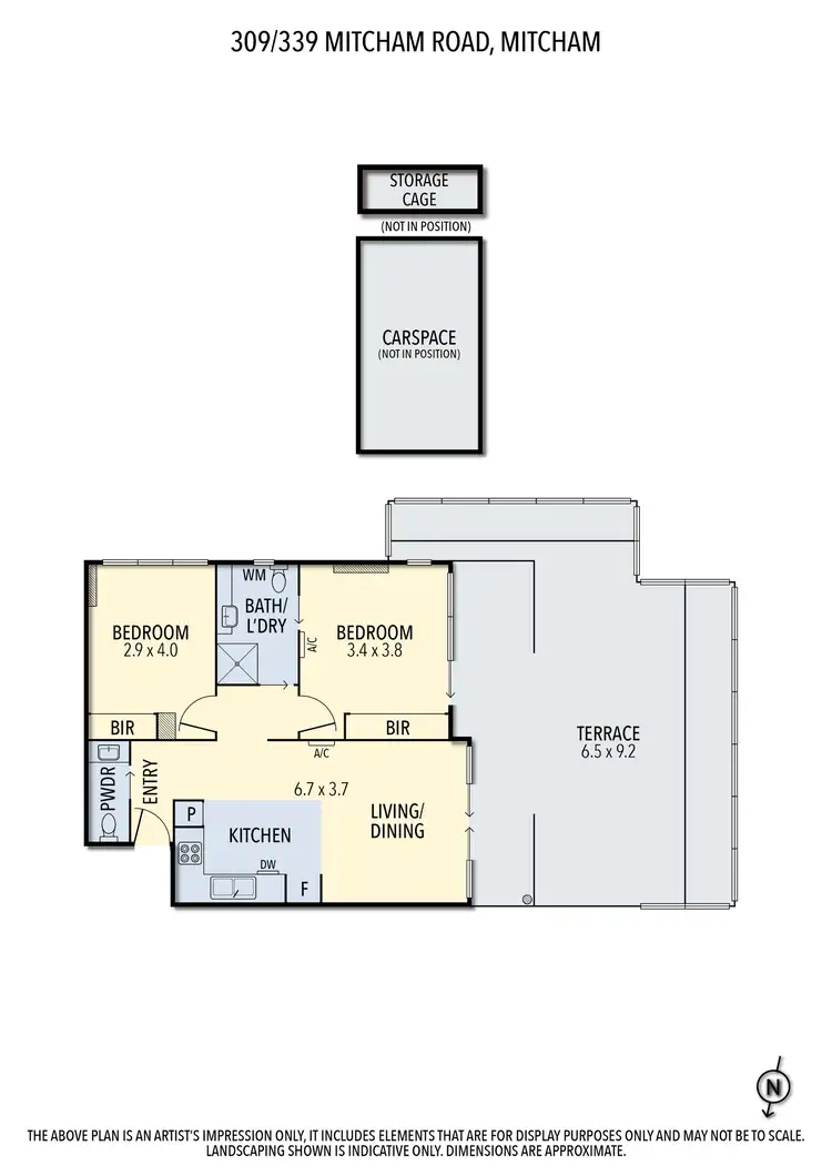 Floorplan of Homely apartment listing, 309/339 Mitcham Rd, Mitcham VIC 3132