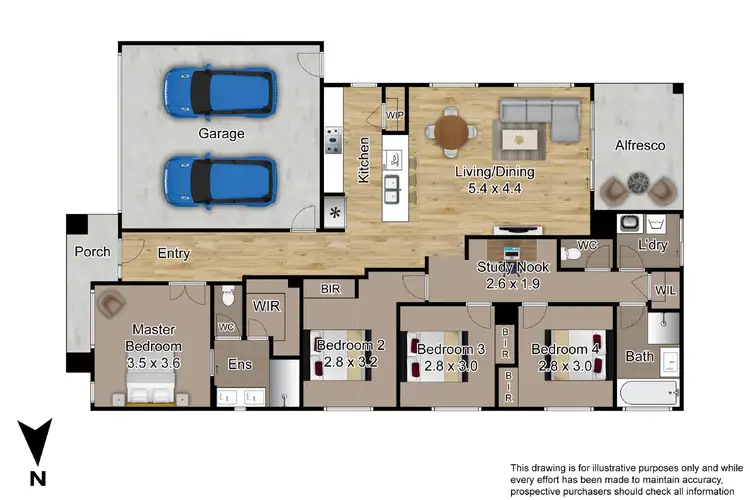 Floorplan of Homely house listing, 13 Kostas Street, Sunbury VIC 3429
