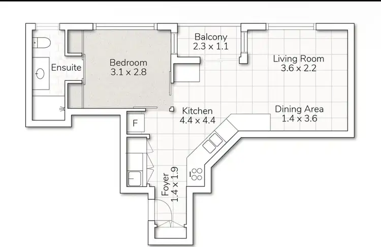 Floorplan of Homely unit listing, 607/18 Merivale St, South Brisbane QLD 4101