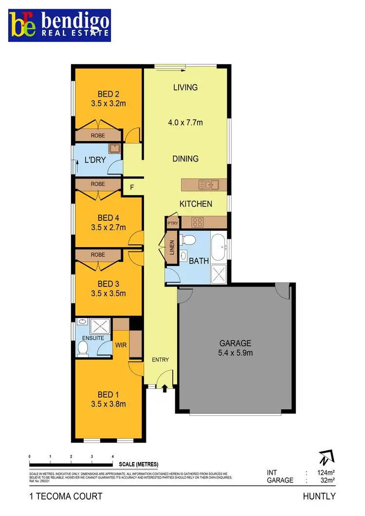 Floorplan of Homely house listing, 1A Tecoma Ct, Huntly VIC 3551