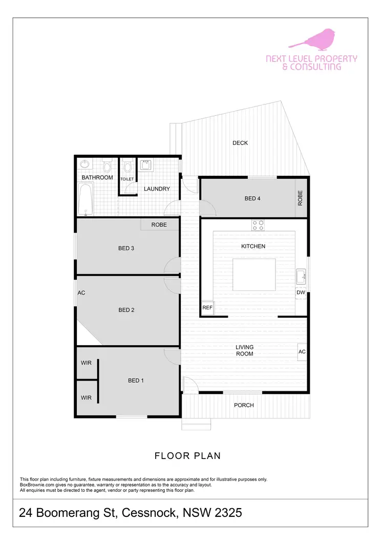 Floorplan of Homely house listing, 24 Boomerang St, Cessnock NSW 2325