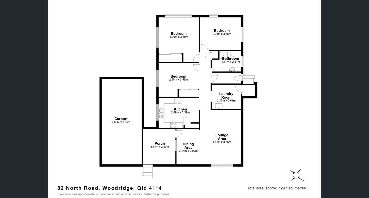 Floorplan of Homely house listing, 82 North Rd, Woodridge QLD 4114