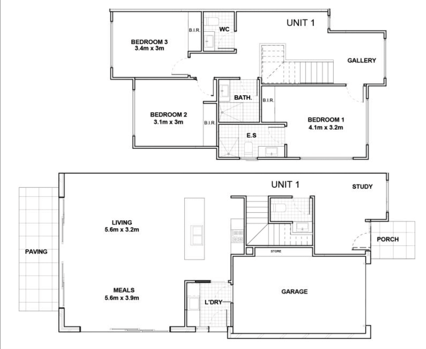 Floorplan of Homely townhouse listing, 1/9 Miller St, Heidelberg Heights VIC 3081