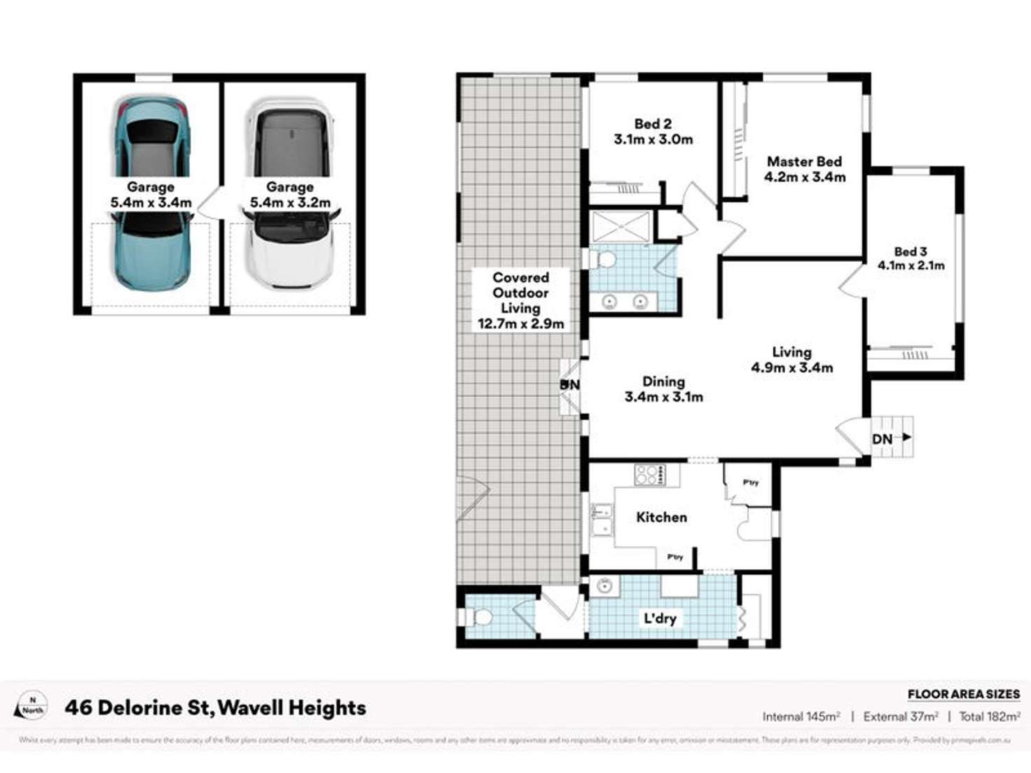 Floorplan of Homely house listing, 46 Deloraine St, Wavell Heights QLD 4012