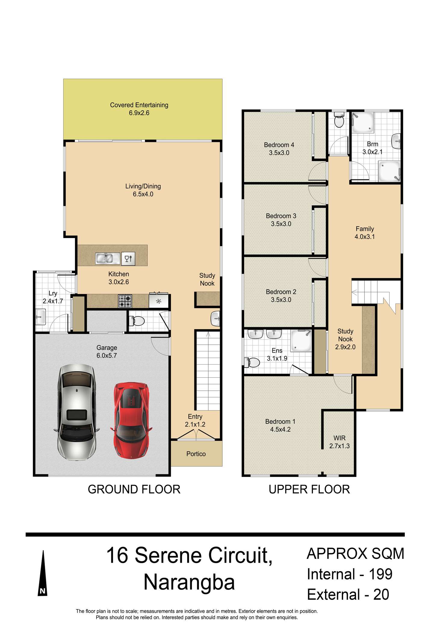 Floorplan of Homely house listing, 16 Serene Circuit, Narangba QLD 4504