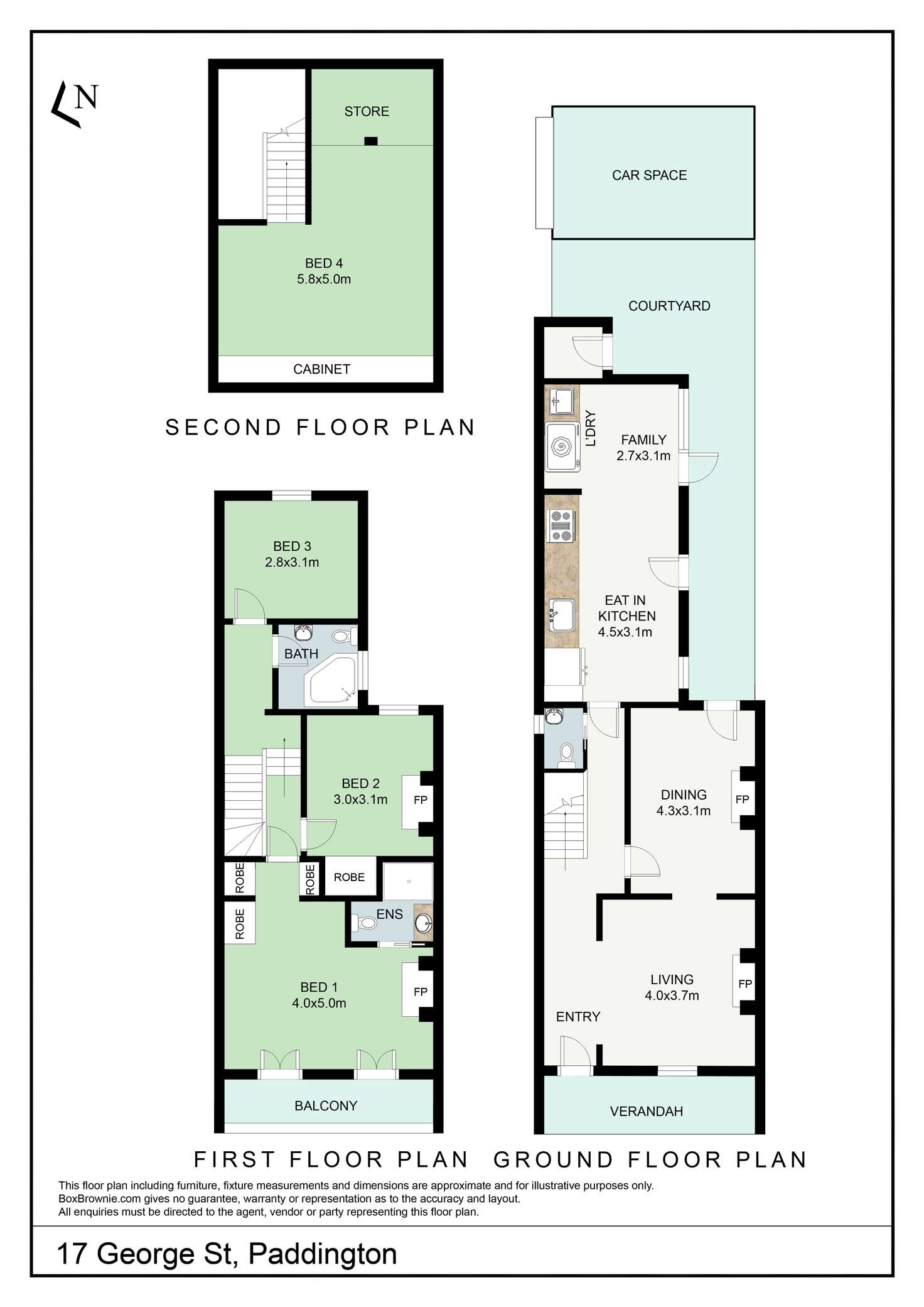Floorplan of Homely house listing, 17 George St, Paddington NSW 2021