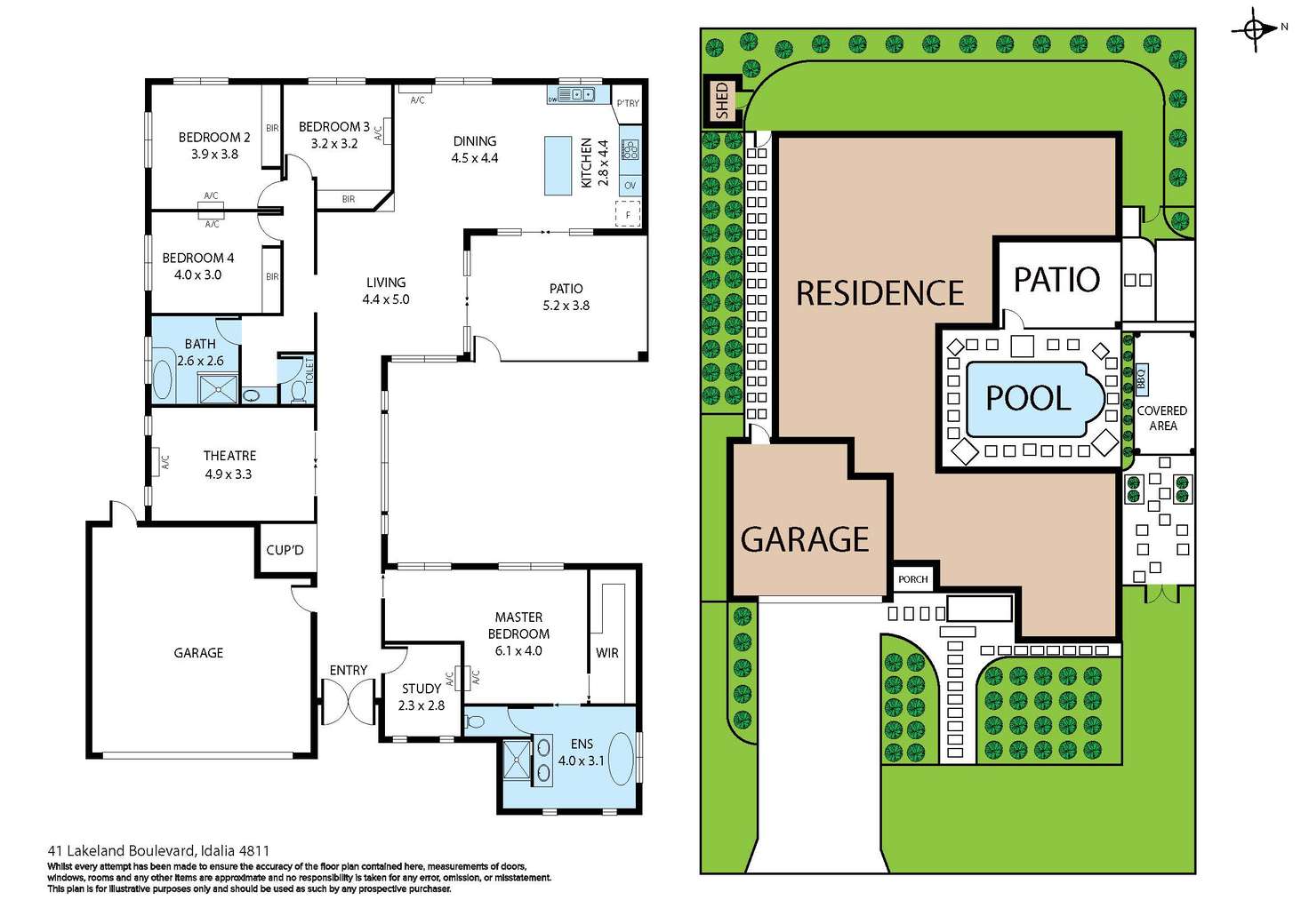 Floorplan of Homely house listing, 41 Lakeland Blvd, Idalia QLD 4811