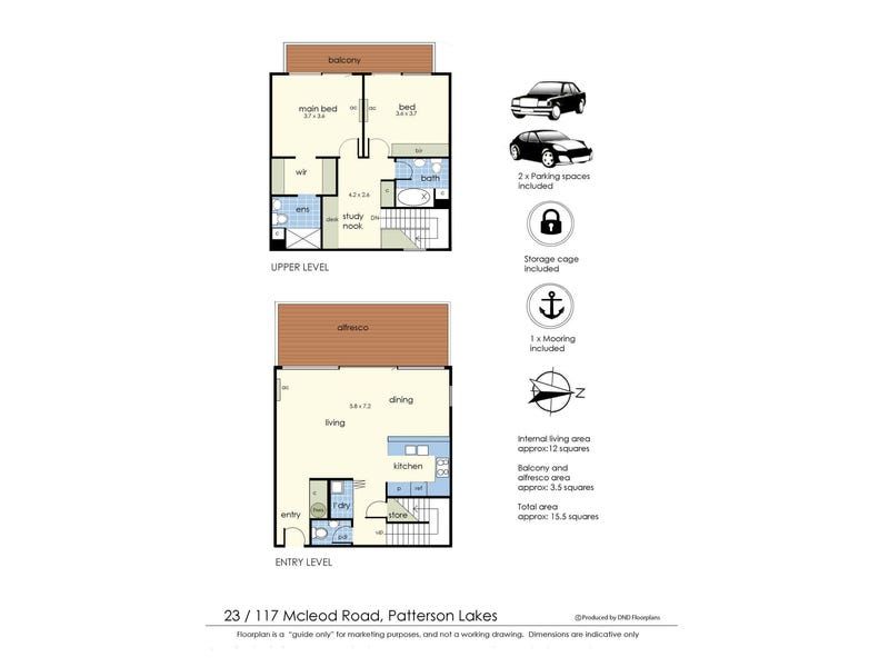 Floorplan of Homely apartment listing, UNIT 23/117 MCLEOD ROAD, Patterson Lakes VIC 3197