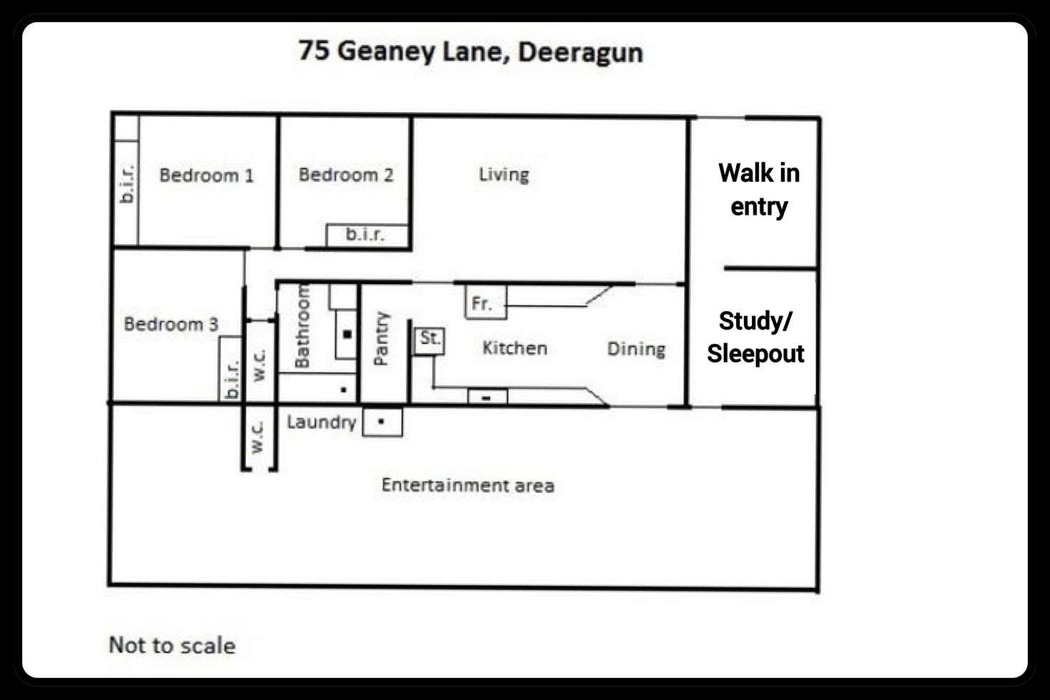 Floorplan of Homely house listing, 75 GEANEY LANE, Deeragun QLD 4818