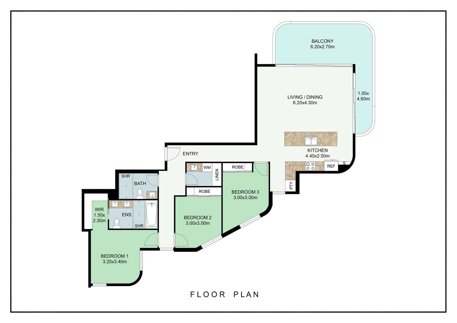 Floorplan of Homely apartment listing, 904/2 Mawarra Street, Palm Beach QLD 4221
