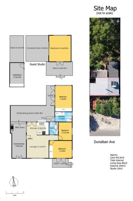 Floorplan of Homely house listing, 75 DUNALBAN AVENUE, Woy Woy NSW 2256