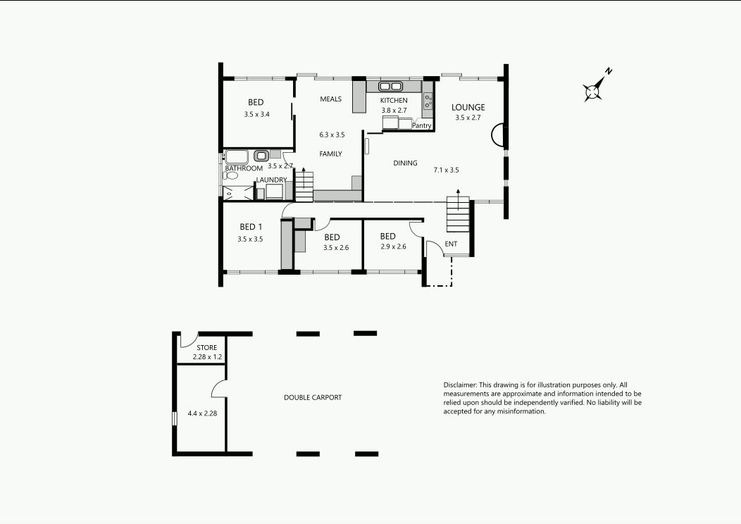 Floorplan of Homely house listing, 35 HARLINGTON AVENUE, Eltham VIC 3095
