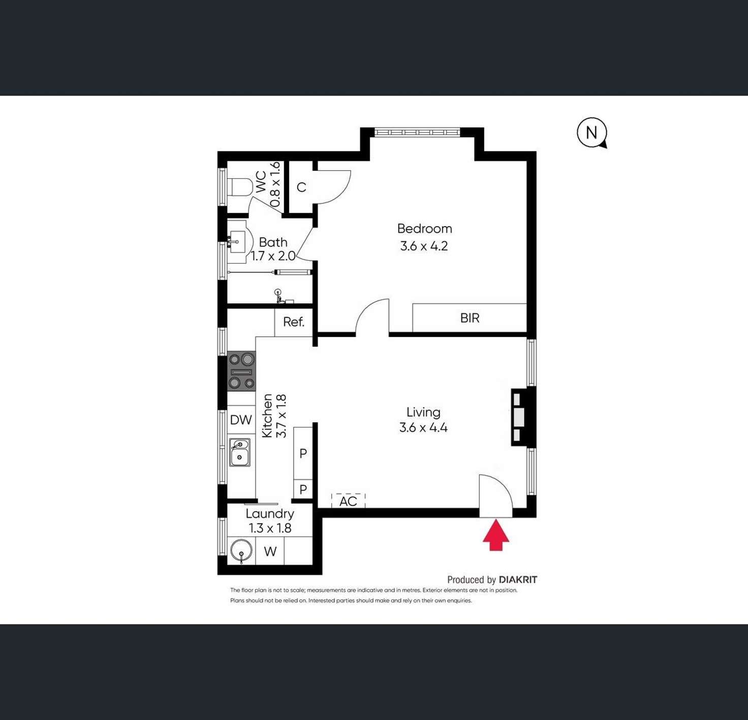 Floorplan of Homely apartment listing, UNIT 9/98 PARK STREET, St Kilda West VIC 3182