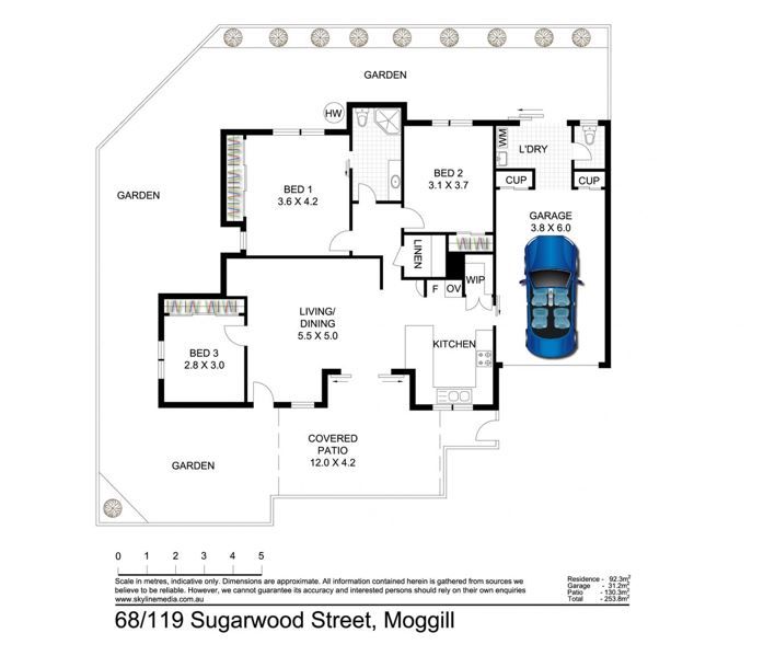 Floorplan of Homely villa listing, UNIT 68/119 SUGARWOOD STREET, Moggill QLD 4070