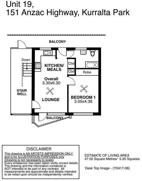 Floorplan of Homely unit listing, UNIT 19/151 ANZAC HIGHWAY, Kurralta Park SA 5037