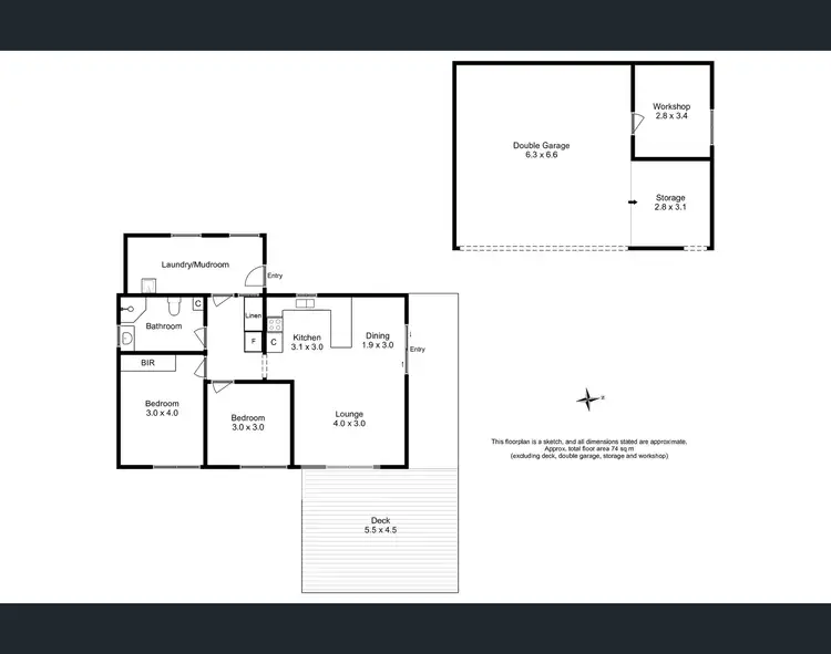 Floorplan of Homely rural property listing, 15 Revell Lane, Penguin TAS 7316