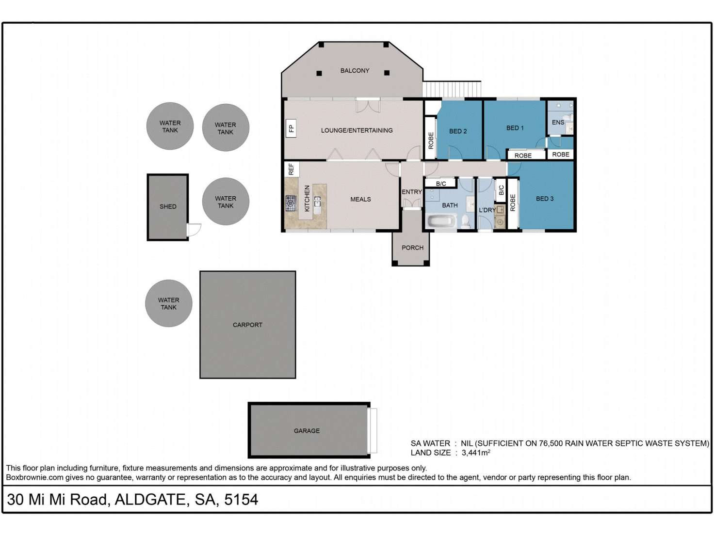 Floorplan of Homely house listing, 30 Mi Mi Road, Aldgate SA 5154