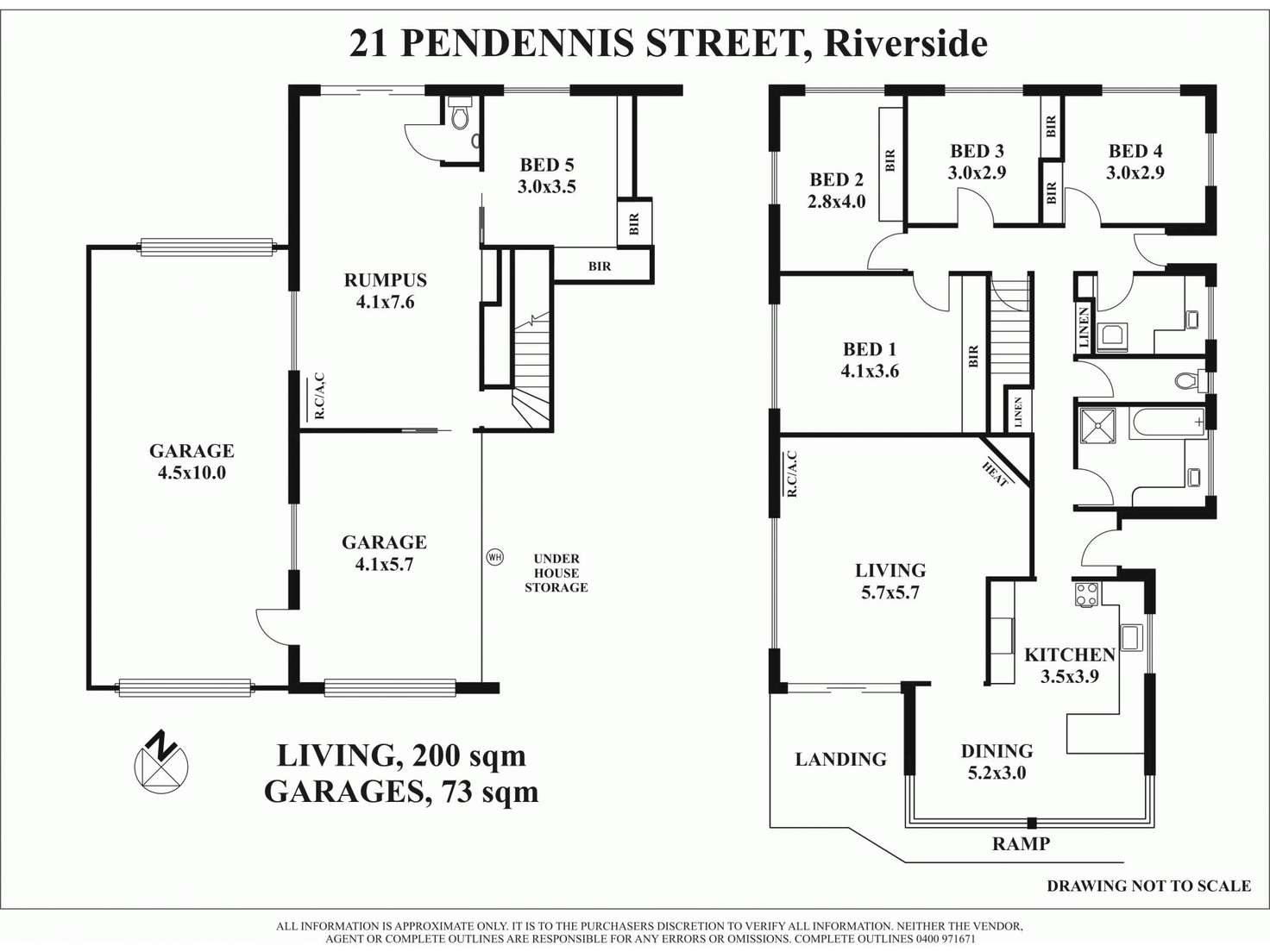 Floorplan of Homely house listing, 21 Pendennis, Riverside TAS 7250