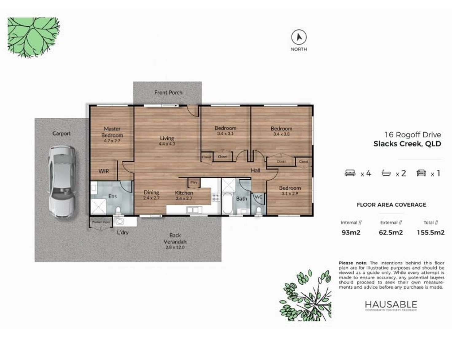 Floorplan of Homely house listing, 16 Rogoff Drive, Slacks Creek QLD 4127