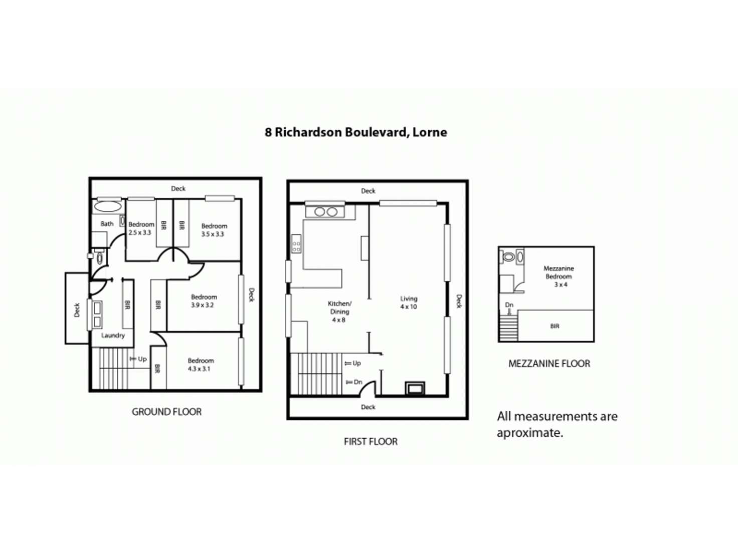 Floorplan of Homely house listing, 8 Richardson Boulevard, Lorne VIC 3232