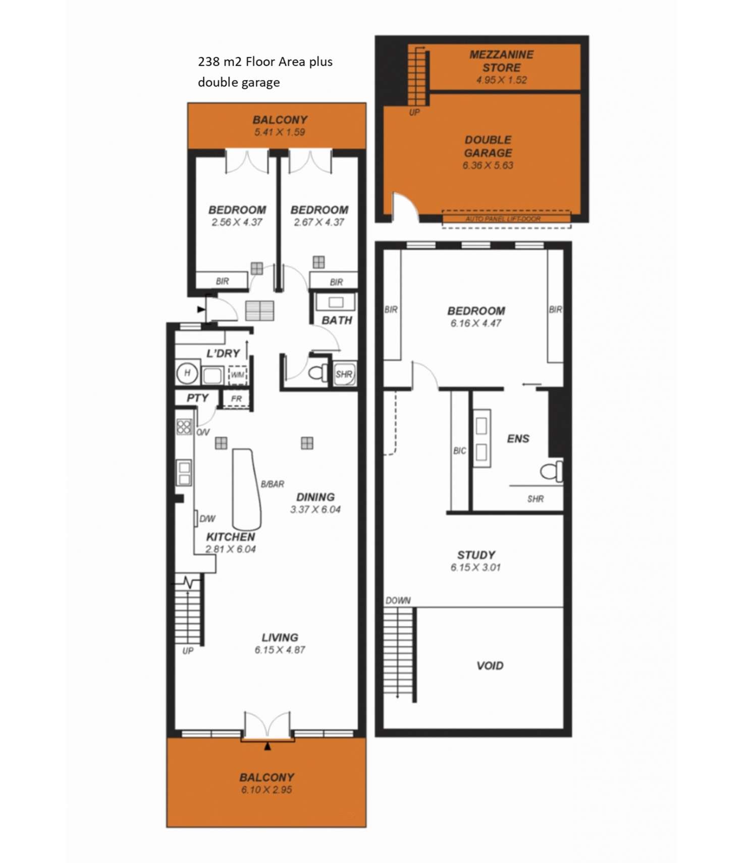 Floorplan of Homely unit listing, 3/141 East Terrace, Adelaide SA 5000