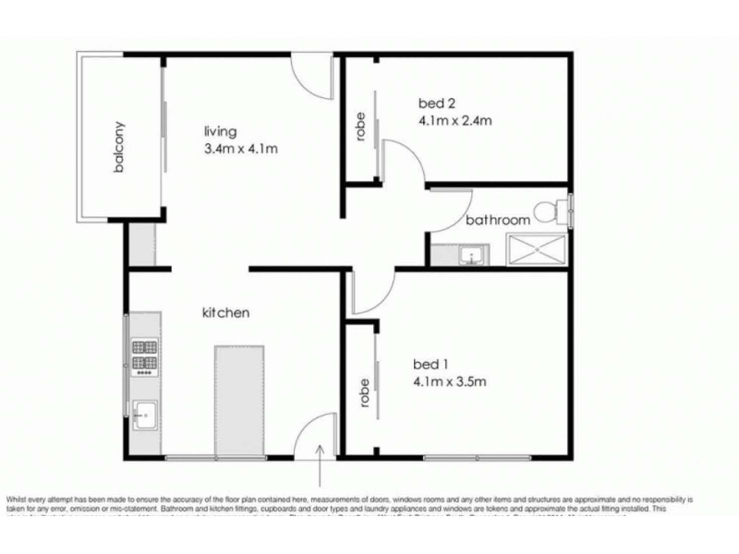 Floorplan of Homely unit listing, 3/82 Martha Street, Camp Hill QLD 4152