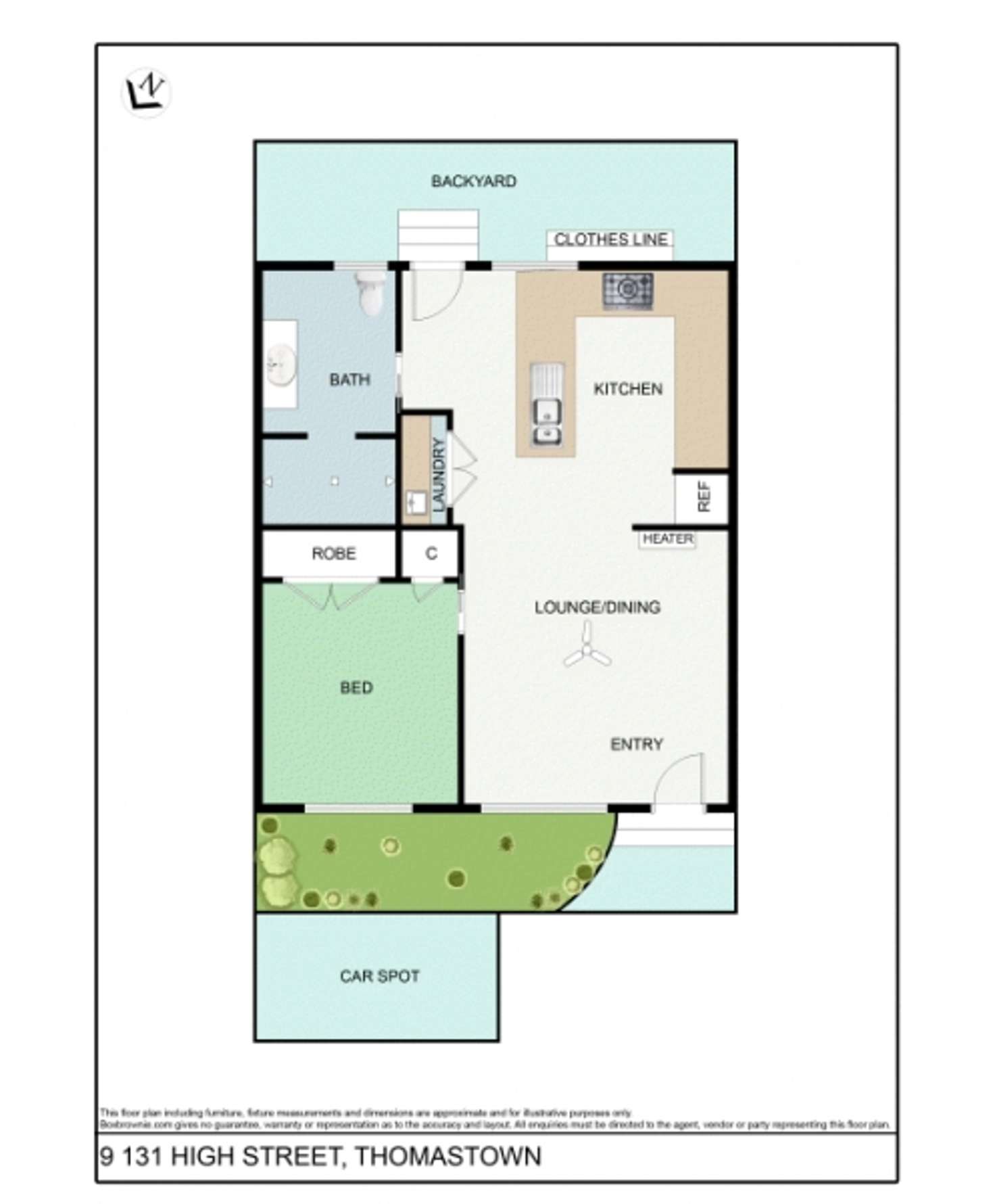 Floorplan of Homely unit listing, 9/131 High Street, Thomastown VIC 3074