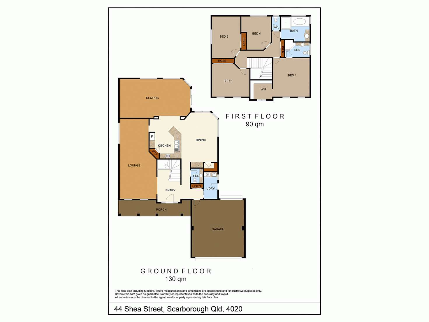 Floorplan of Homely house listing, 44 Shea Street, Scarborough QLD 4020