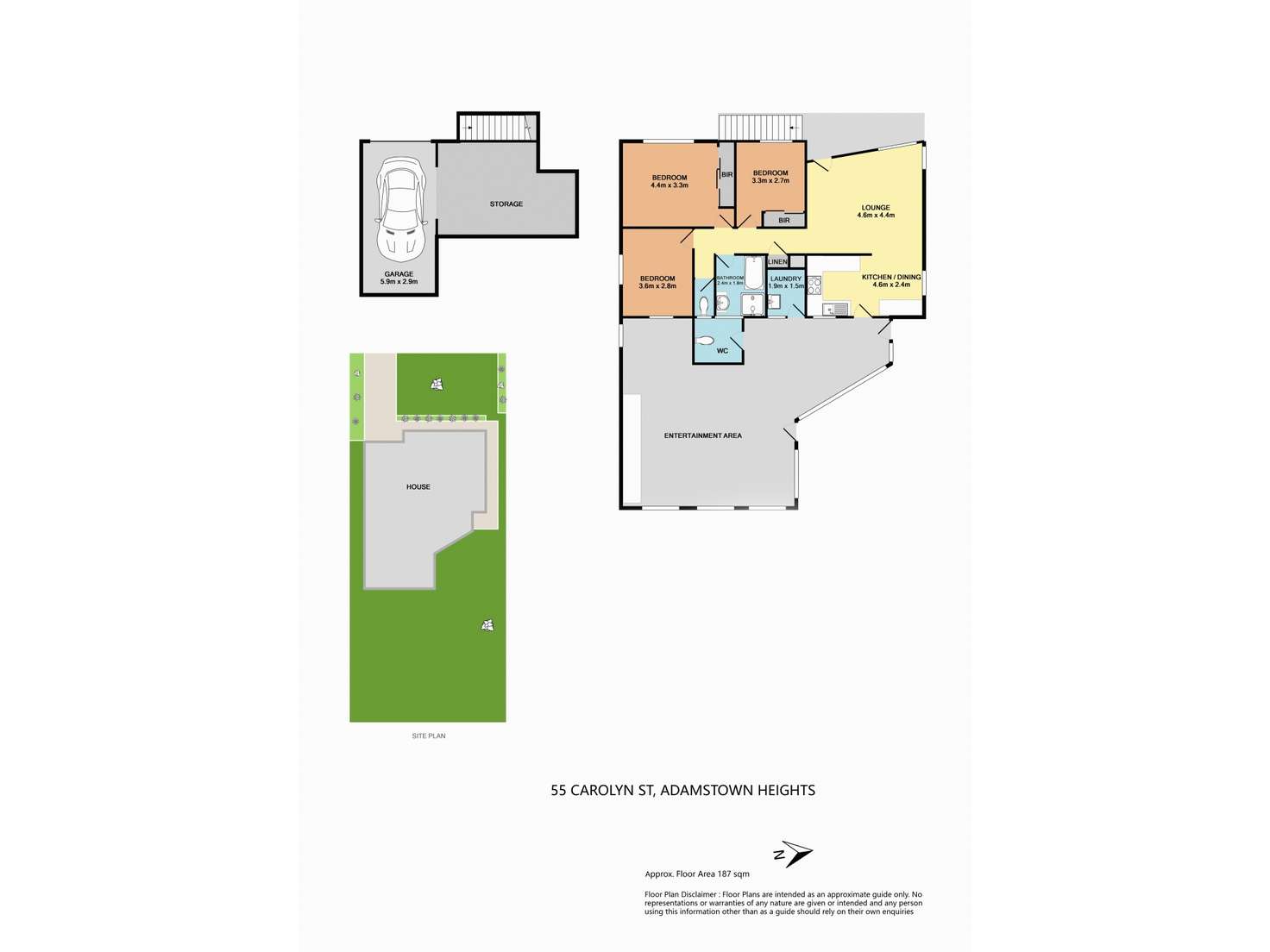 Floorplan of Homely house listing, 55 Carolyn Street, Adamstown Heights NSW 2289