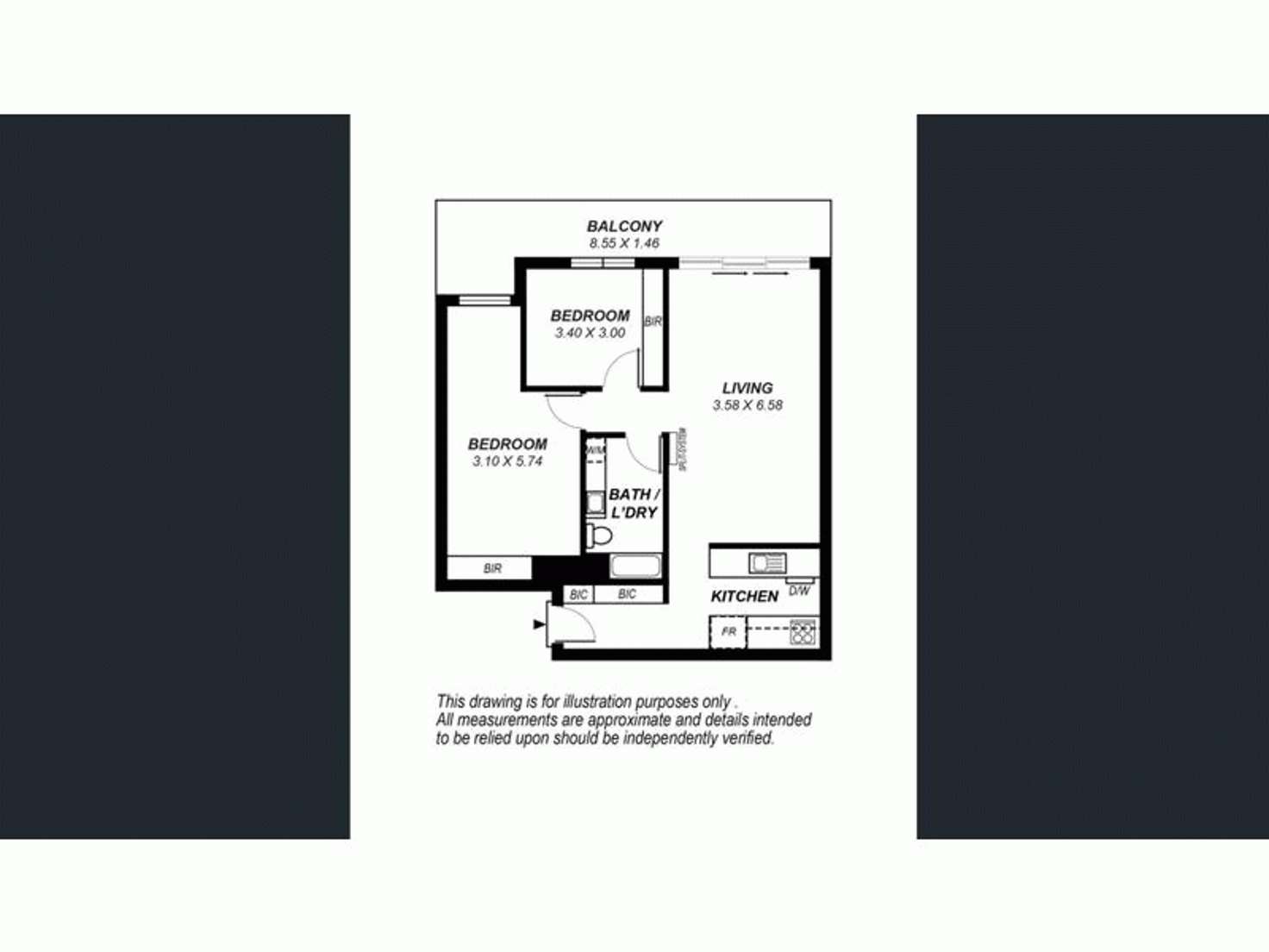 Floorplan of Homely unit listing, 9/32 Union Street, Adelaide SA 5000