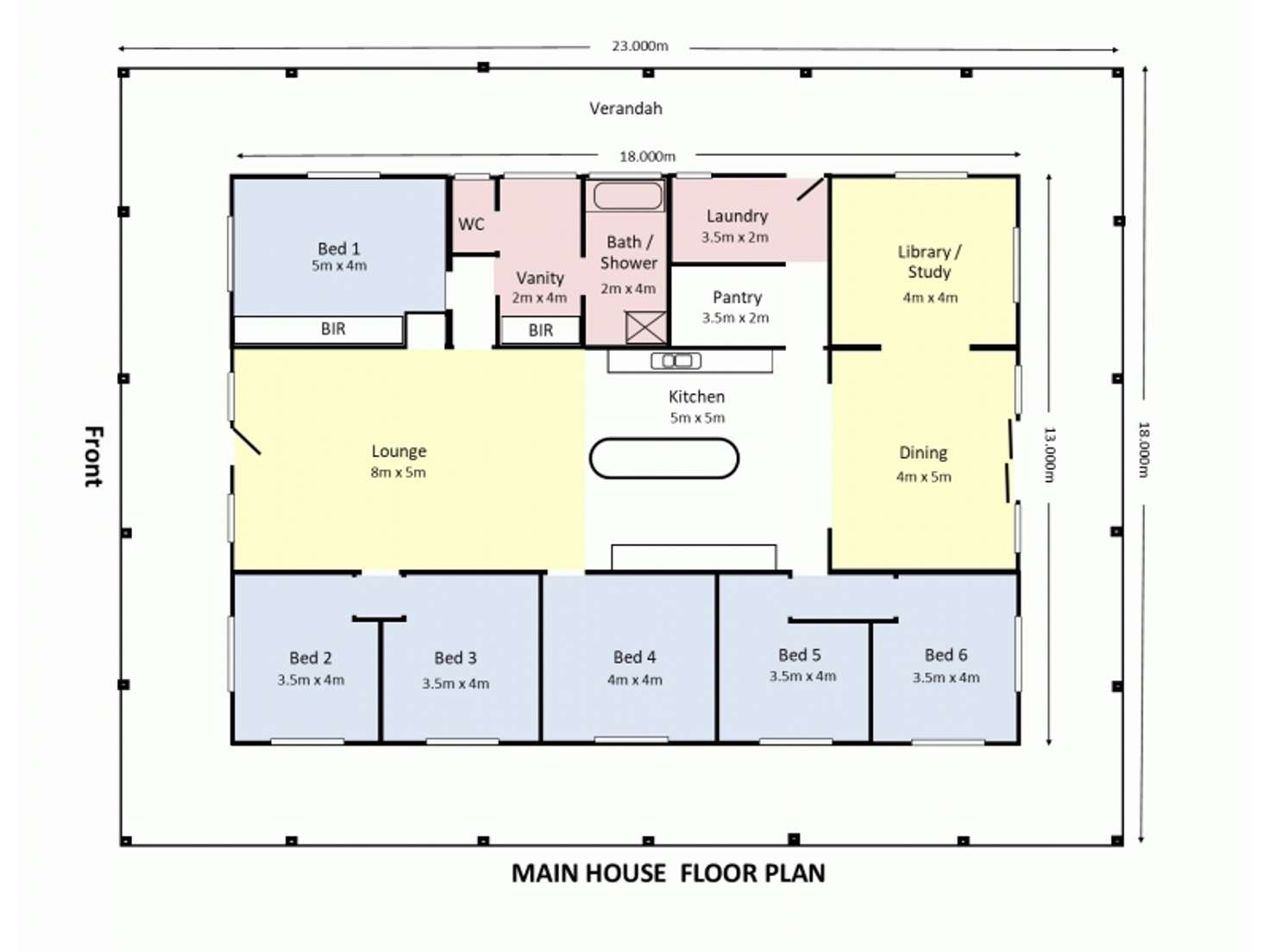 Floorplan of Homely acreageSemiRural listing, 104 Saddleworth Road, Auburn SA 5451