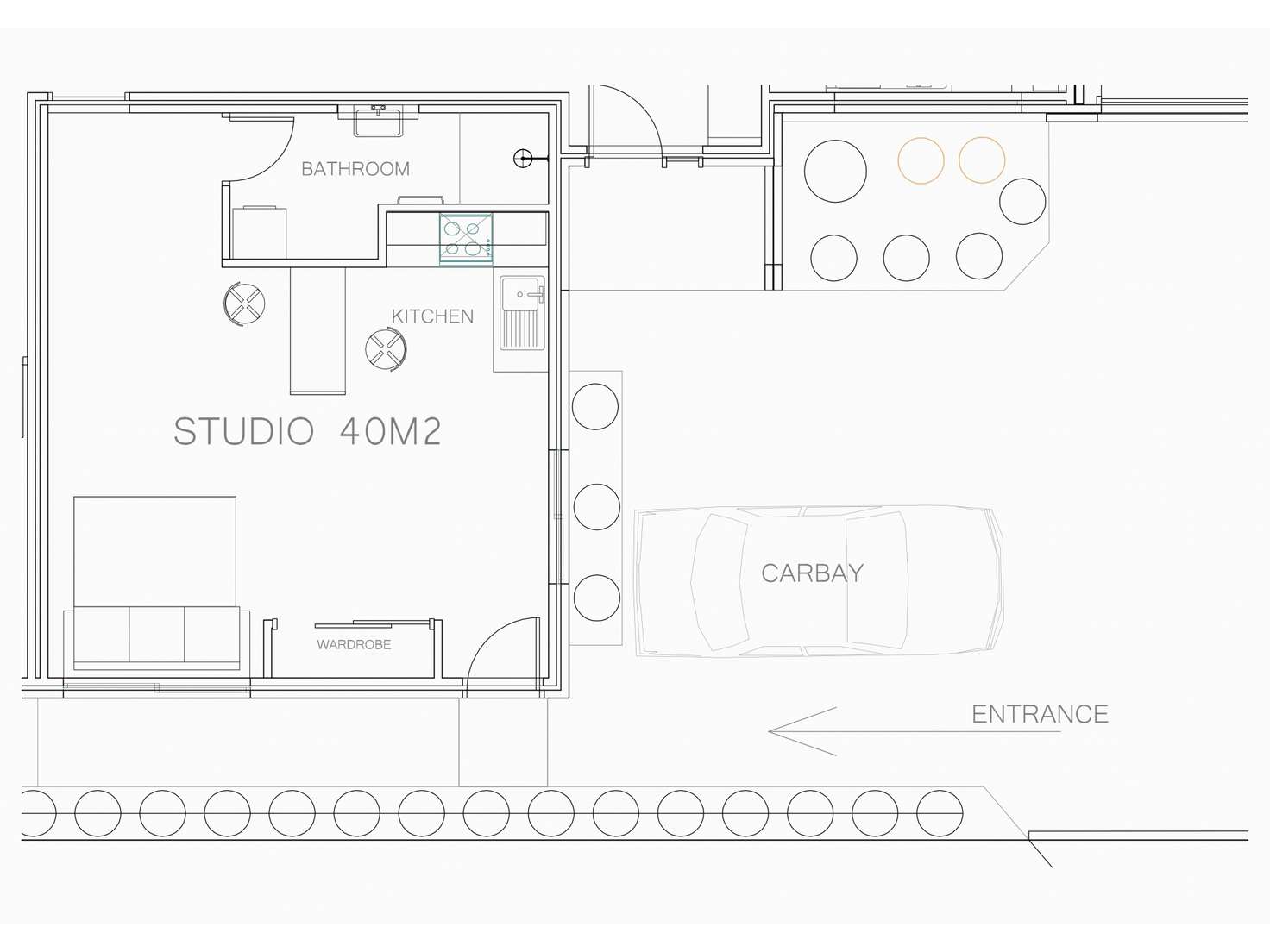 Floorplan of Homely studio listing, 53A South Lake Drive, South Lake WA 6164