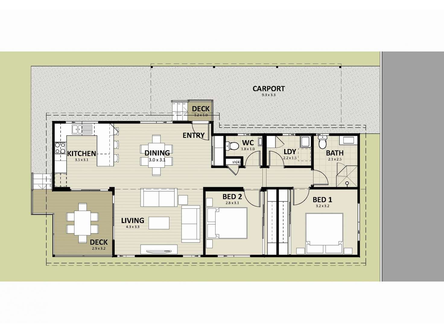 Floorplan of Homely retirement listing, 179/2 Mulloway Road, Chain Valley Bay NSW 2259