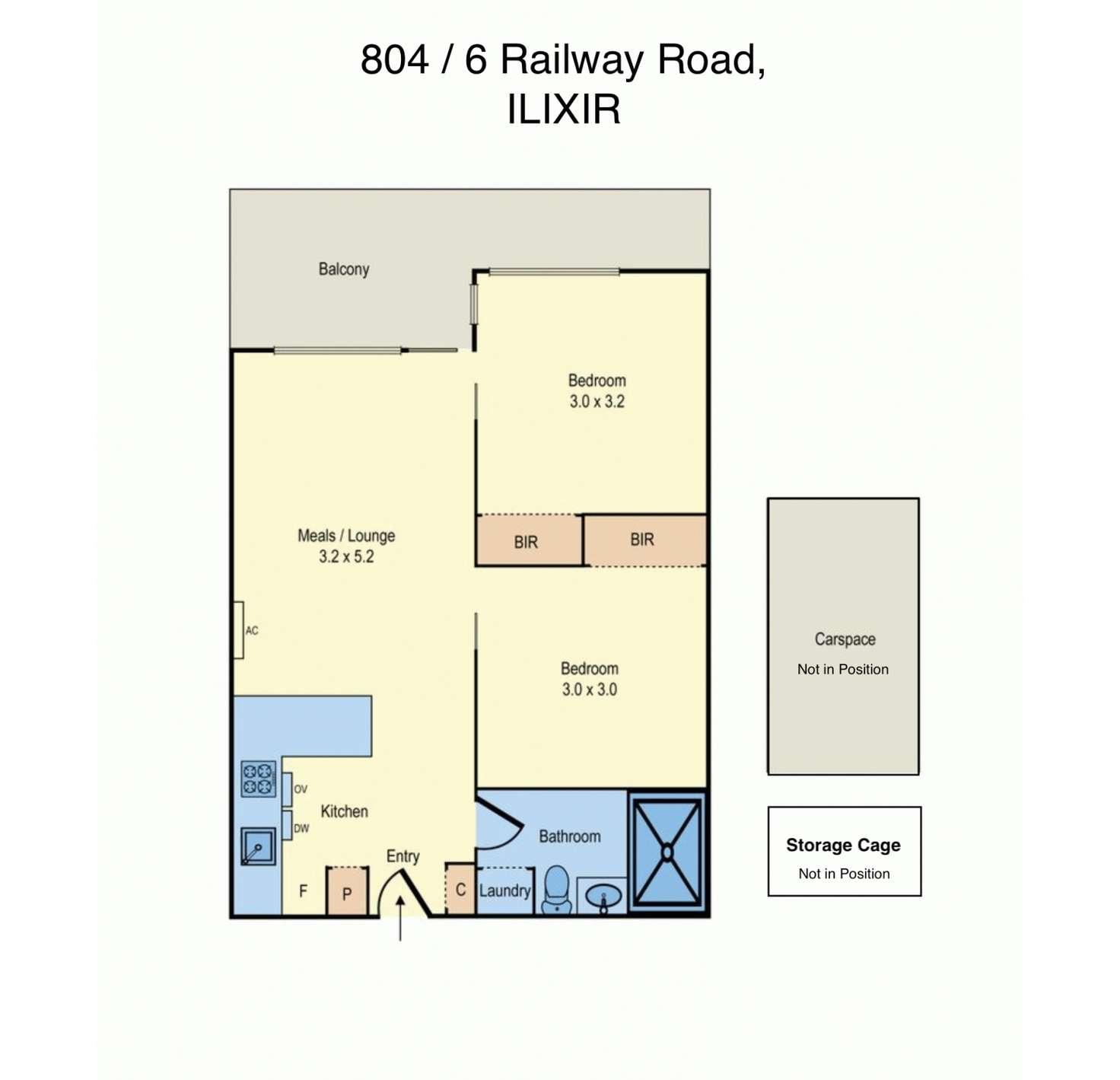 Floorplan of Homely apartment listing, 804/6 Railway Road, Cheltenham VIC 3192