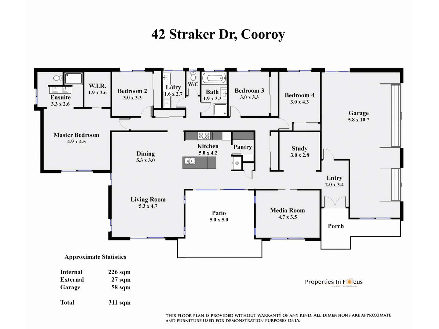 Floorplan of Homely house listing, 42 Straker Drive, Cooroy QLD 4563