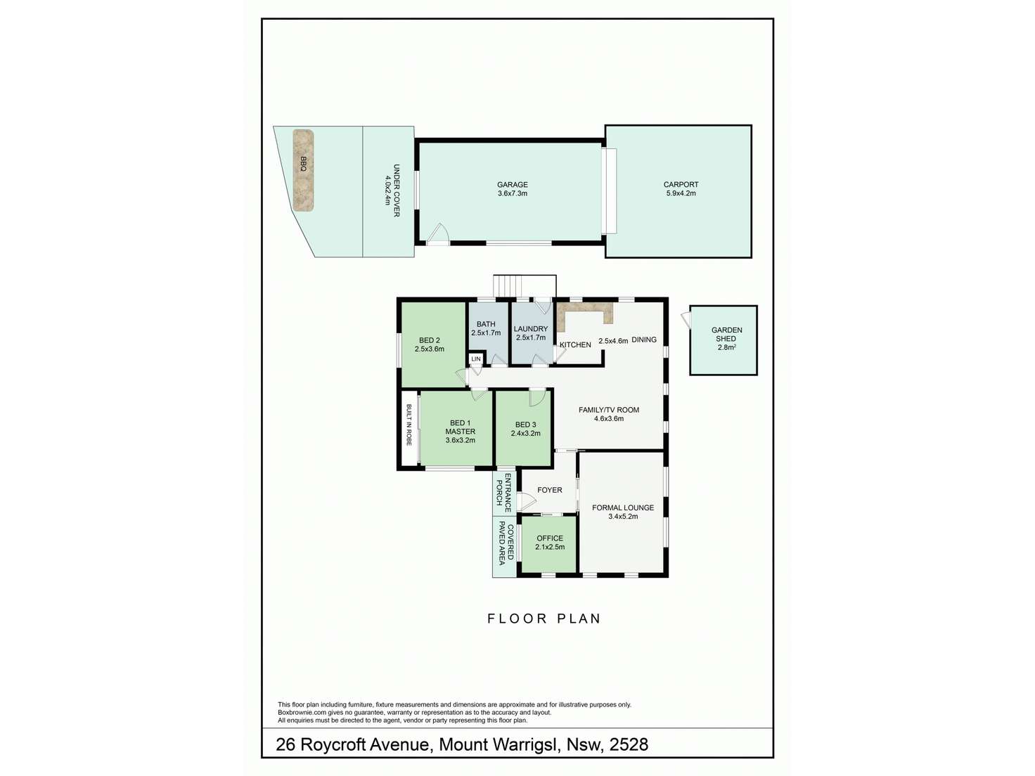 Floorplan of Homely house listing, 26 Roycroft Avenue, Mount Warrigal NSW 2528