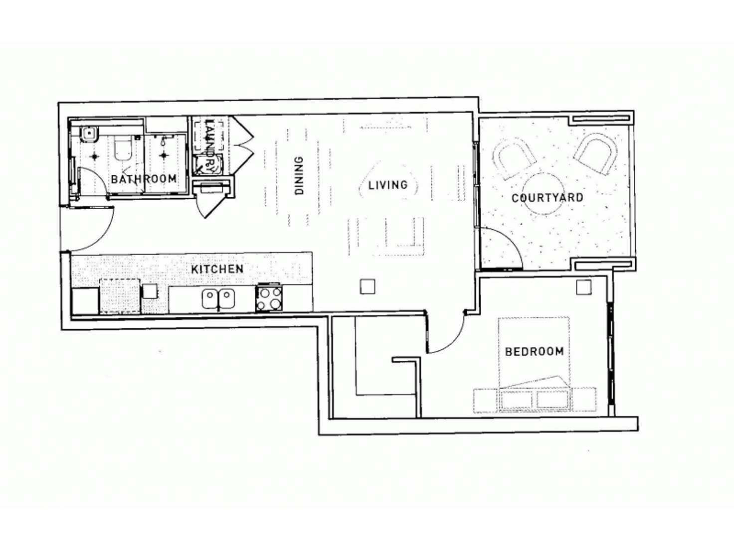 Floorplan of Homely apartment listing, 31/36 Queen Victoria Street, Fremantle WA 6160