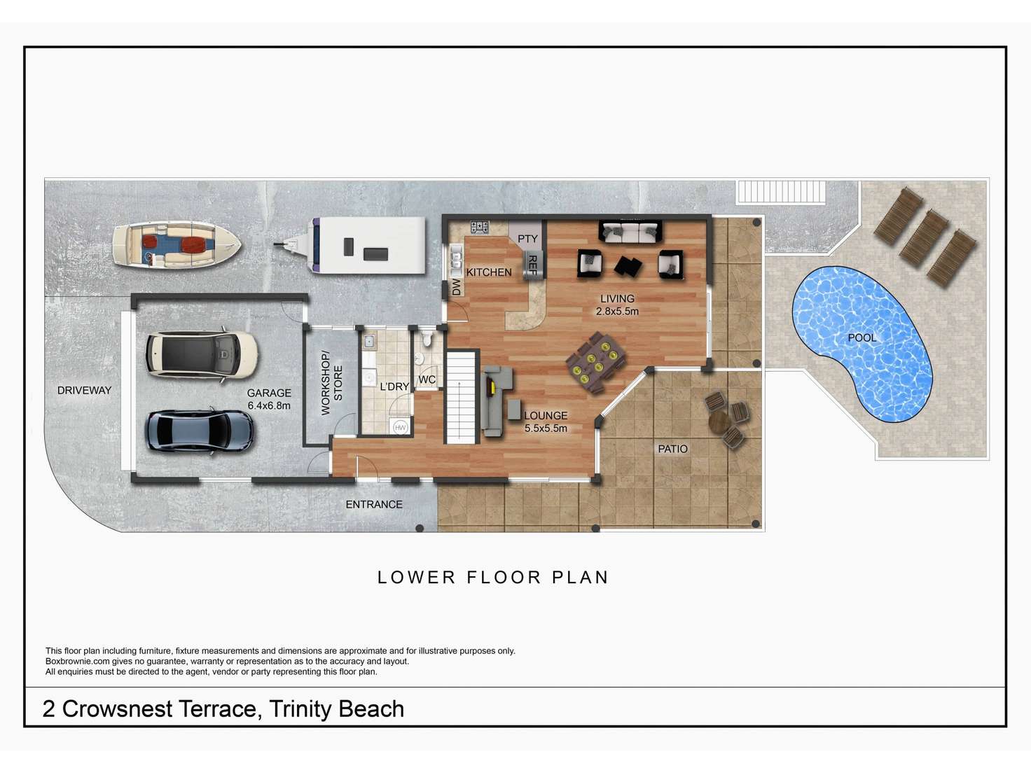 Floorplan of Homely house listing, 2 Crowsnest Terrace, Trinity Beach QLD 4879