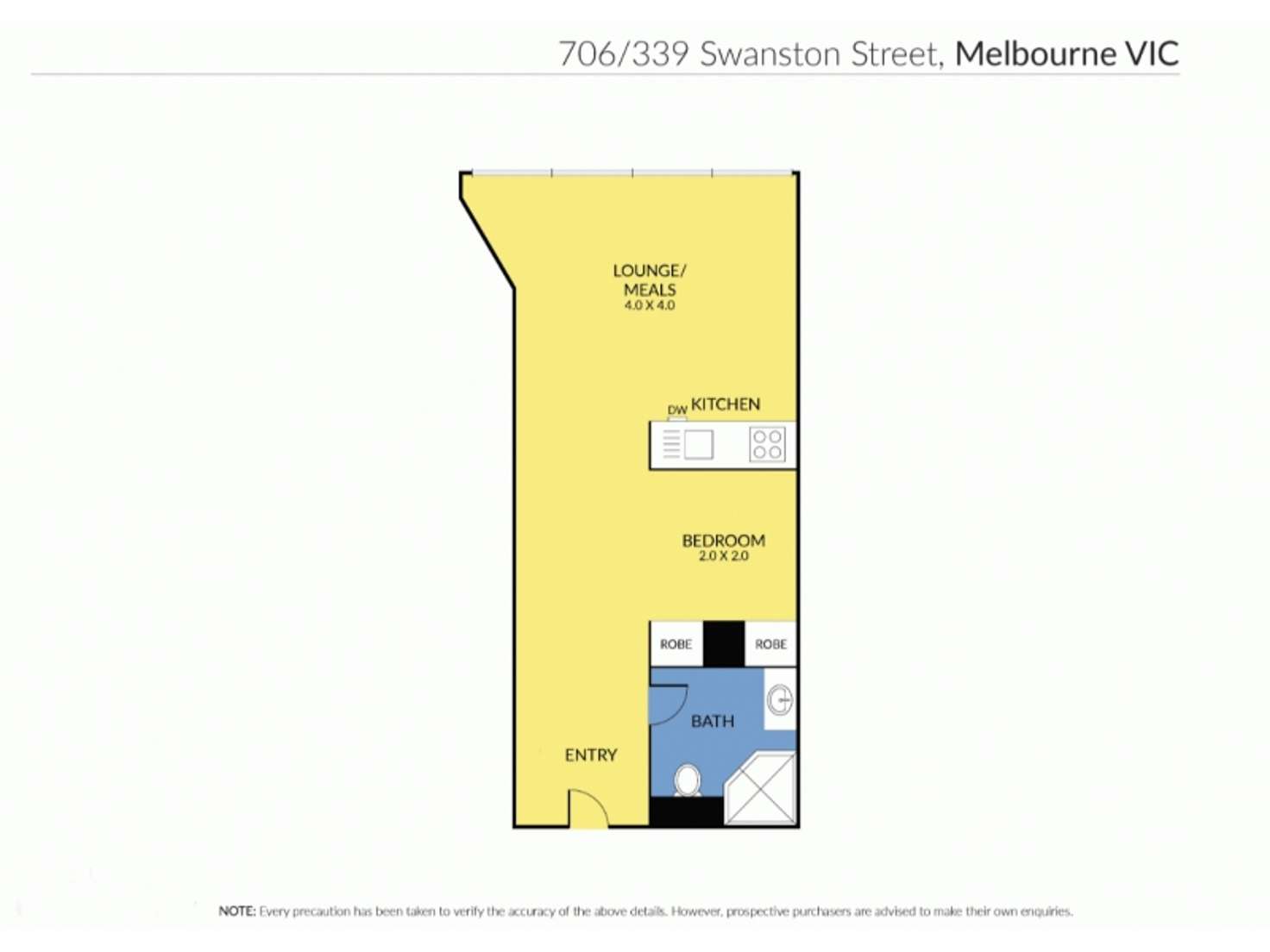 Floorplan of Homely apartment listing, 339 Swanston Street, Melbourne VIC 3000